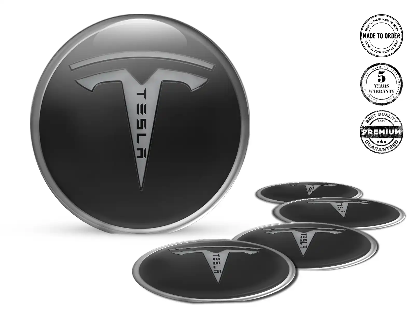 Tesla Raddekal Ausgabe Rennsport-Silikon-Aufkleber